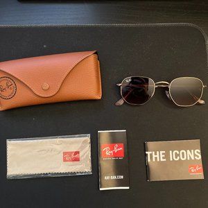 Ray-Ban Hexagonal Unisex Sunglasses - Bronze-Copper Frame